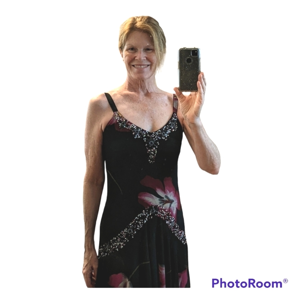 NWT Midnight Velvet Beaded dress